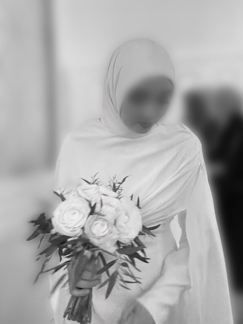 obe de mariée pour femme voilée
